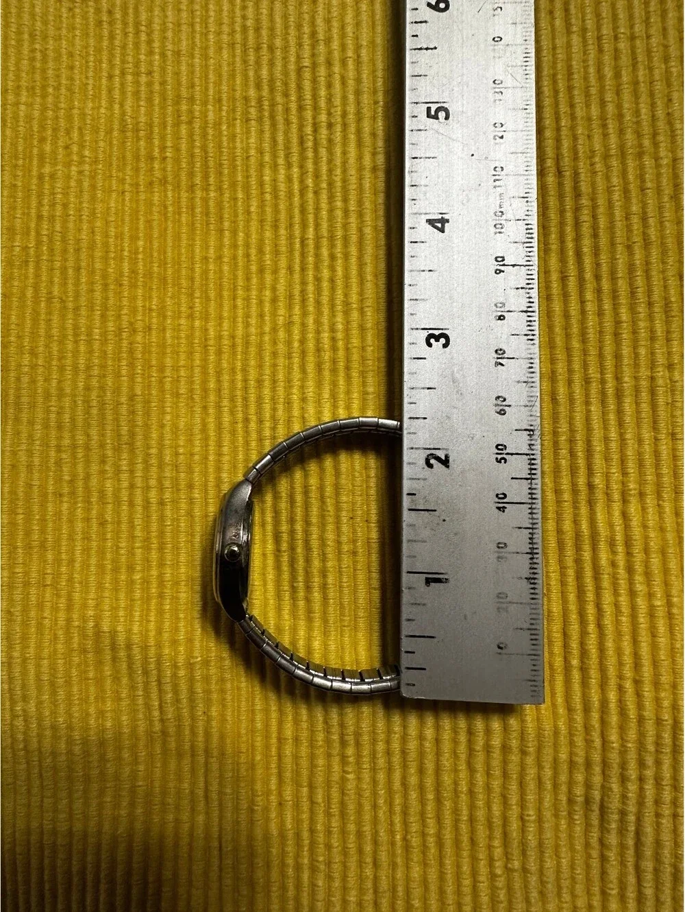Women's Vintage 90s Silver Feminine Wrist Watch Stretch to fit